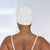 Back view #8197 Swim Cap with Velcro® shown in white.