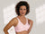 Customizable Mastectomy Bras - #7288 Lace Accent Pocketed Bra in Pink