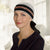 Black Scarfband with #8406 Diamond Mosaic Headband and #9265 Heather Grey Turban