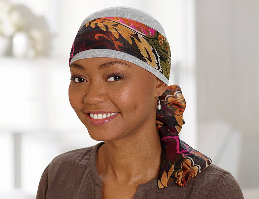 Headwear Accessories #9402 Print Scarfband in Black