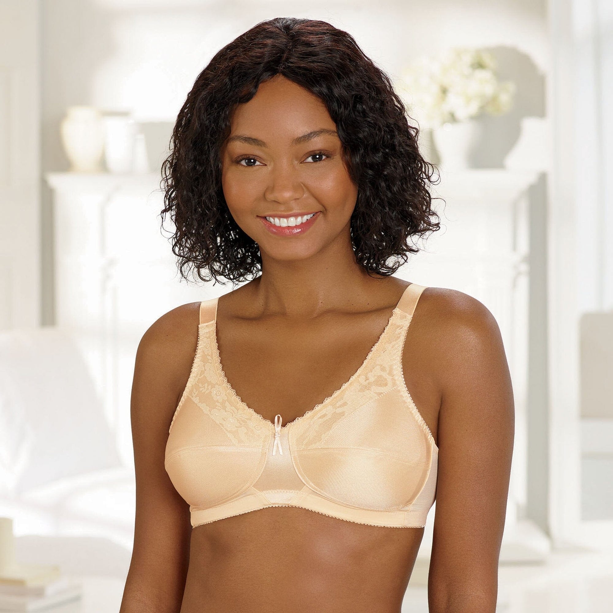 Lace Accent Especially for You Bra - White