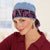 Wine Paisley Scarfband Shown with #9265 Chambray Turban