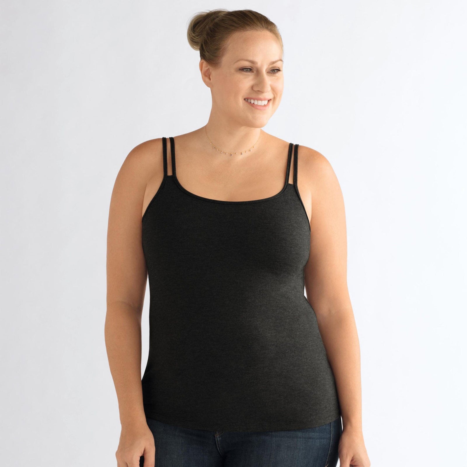Mastectomy Camisole / Classic Tank Top With Built-in Breast Prosthetics NO  Bra Band 