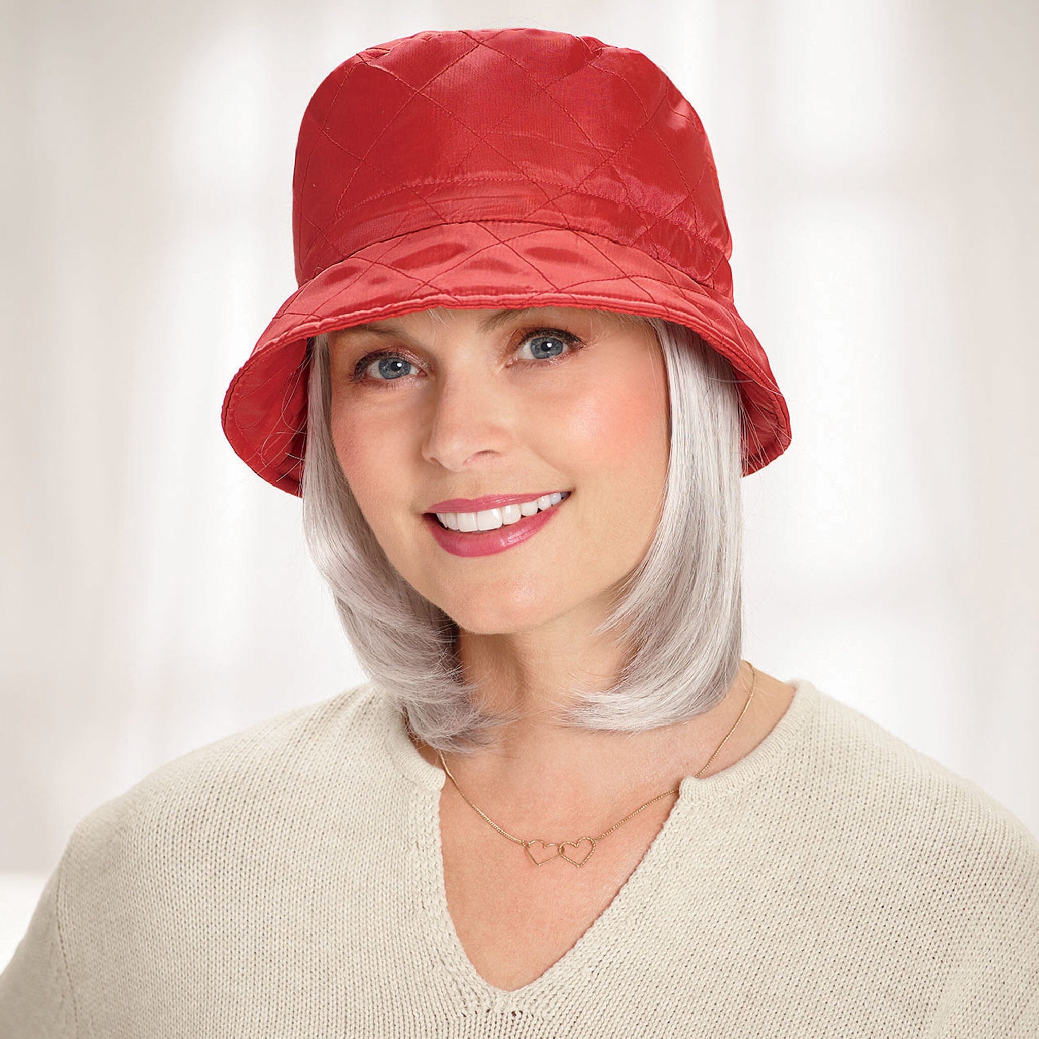 Quilted Everyday Hat - Red Large - Cancer & Chemotherapy Hats
