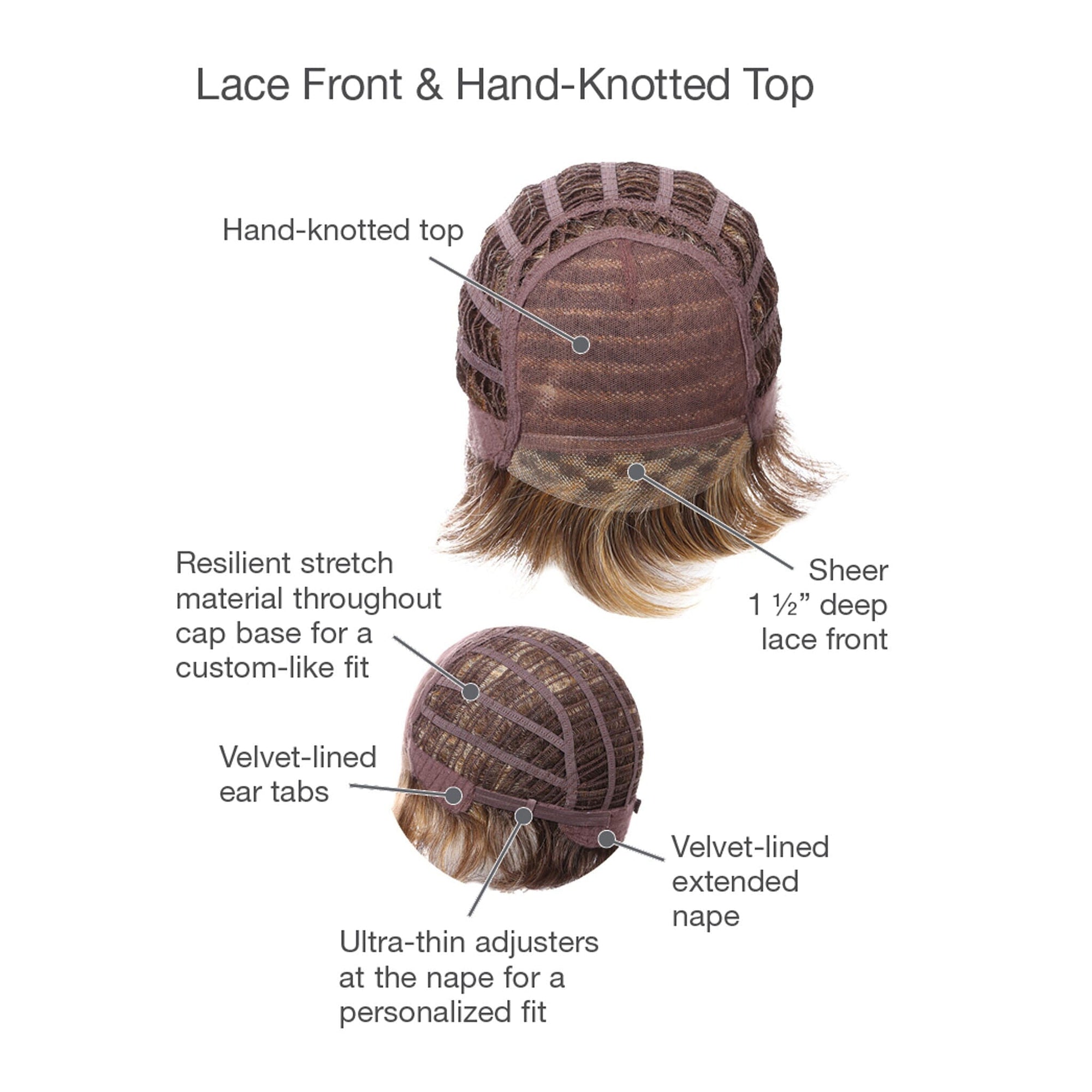 Lace Front Hand Knotted Cap