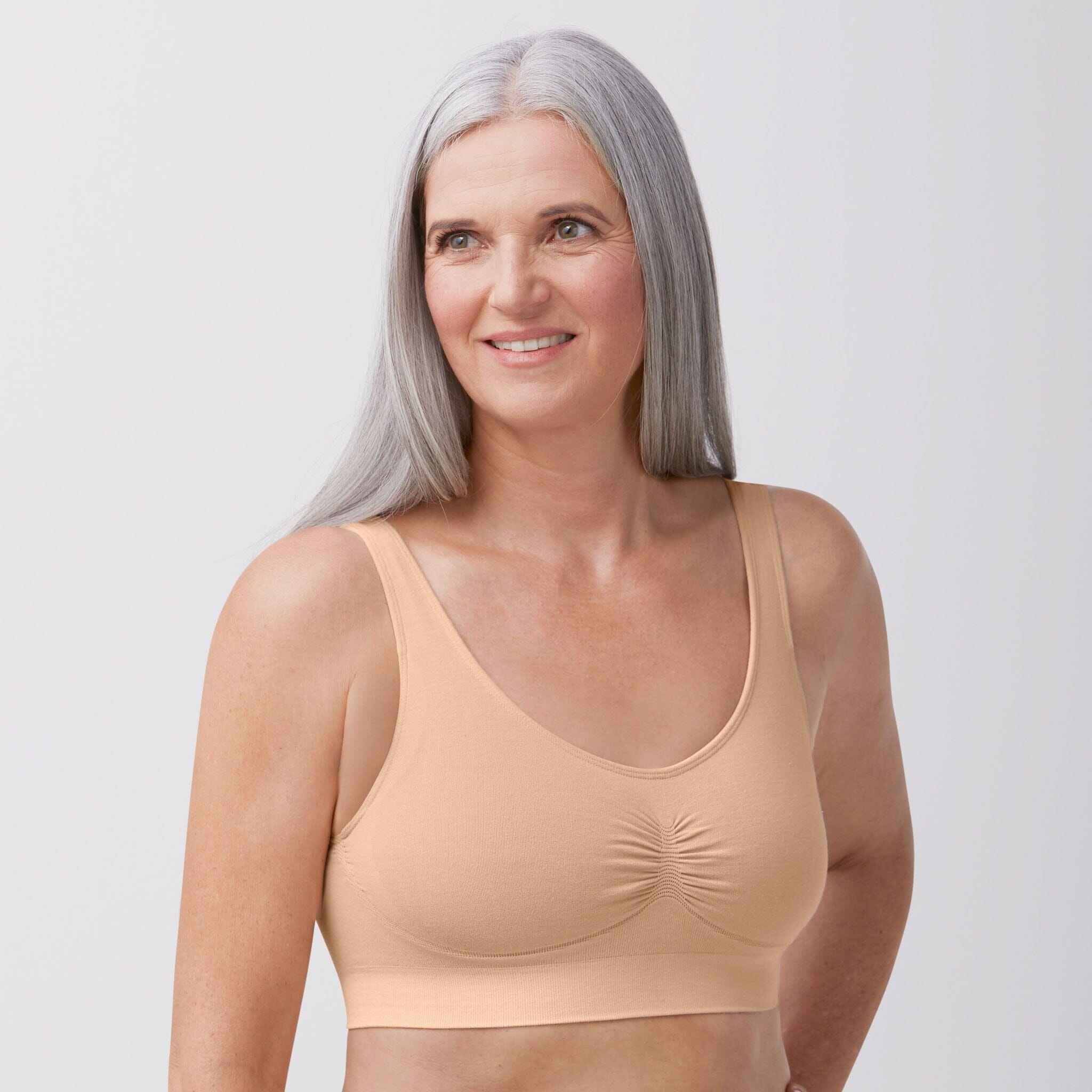 Becky Wire-Free Mastectomy Mastectomy Bra - off white