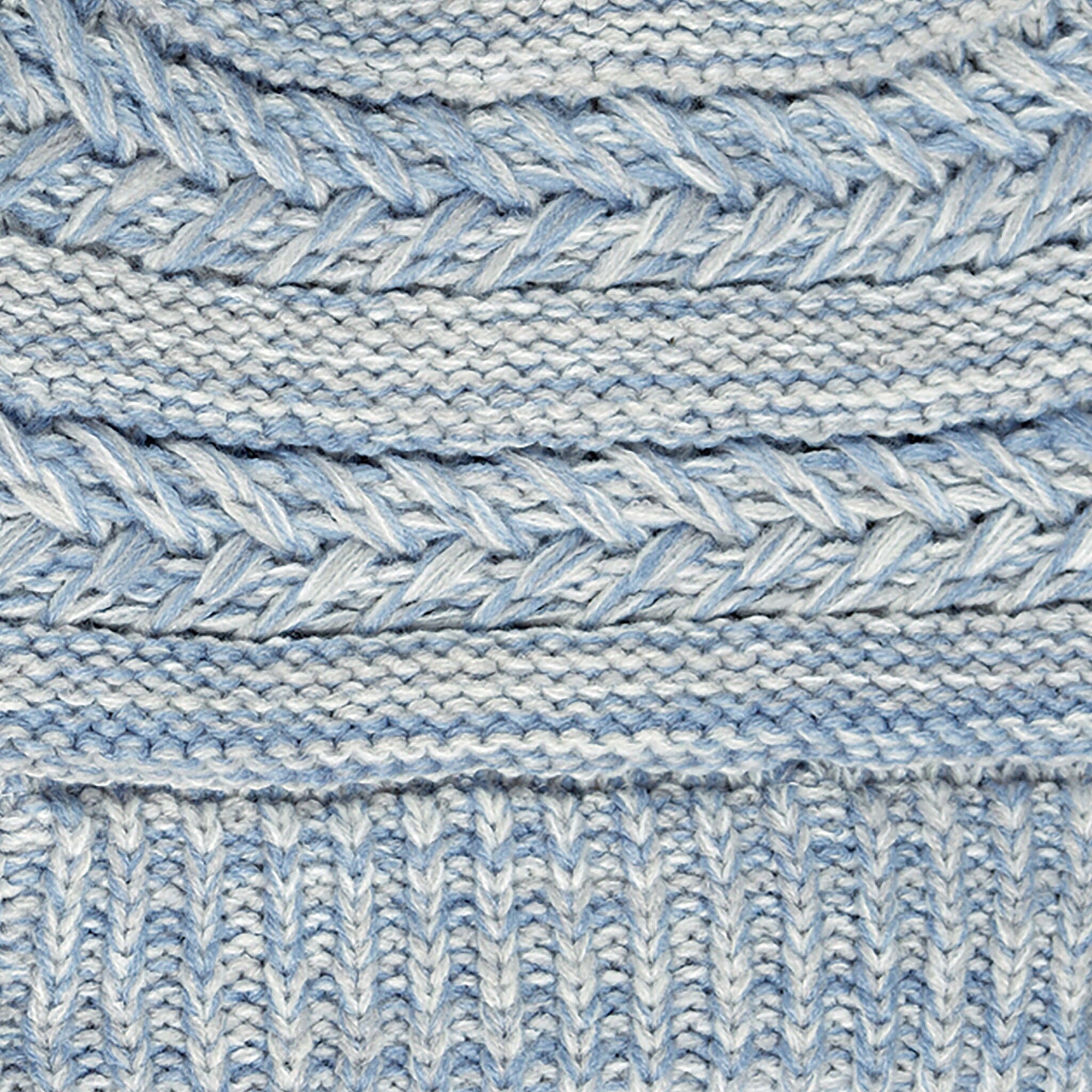Shown in Dusty Blue Knit