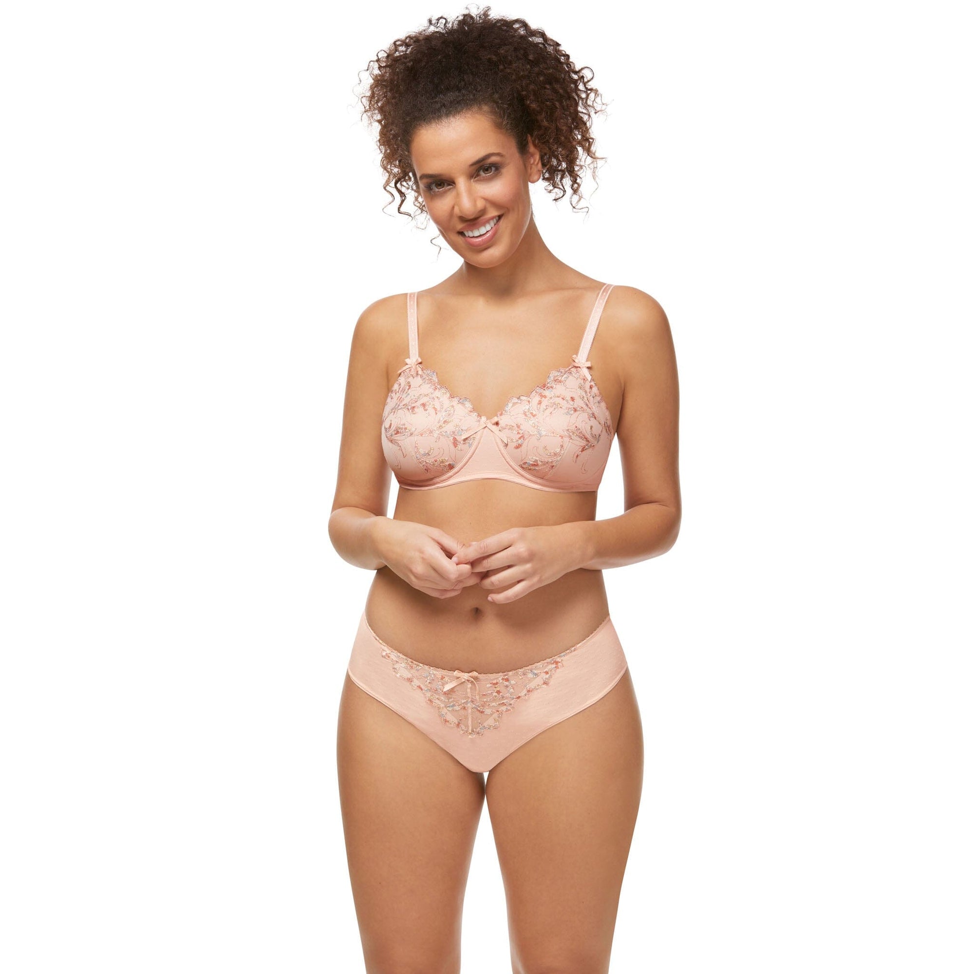 Amoena® Flower Garden Padded Wire-Free Bra Shown with #9231 Matching Panty