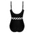Amoena® Infinity One-Piece Swimsuit. Shown in Black/White.
