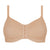 Amoena® Mara Front Closure T-Shirt Bra Shown in Rose Nude-Back View