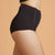Leakproof Underwear with Velcro closure. Shown in black, back view.