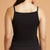 Front Zip Cami, shown in black, back view.