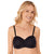 Amoena® Pia Padded Underwire Bra and Pia High Waist Panty (#9733) Shown in Black/Sand – Back View