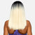 (3T1B/60/30) Three Tone: Off Black Top, Silver White Middle, and Copper Blonde Bottom